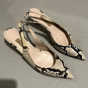Zara Snake Heels